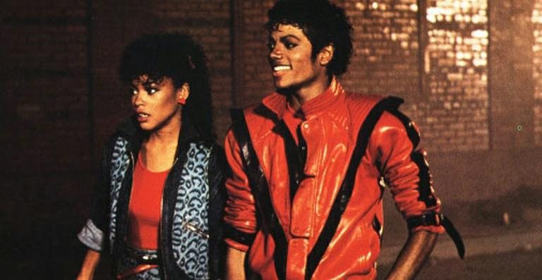 Ola Ray e Michael Jackson no clipe de 'Thriller' - Reprodução