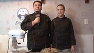 A chef Miryan Lascani e sua assistente Luiza Monteiro - TV CARAS