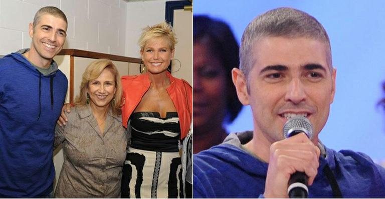 Reynaldo Gianecchini e sua mãe, Heloisa Helena, celebram o Dia das Mães no TV Xuxa - TV XUXA / BLAD MENEGHEL