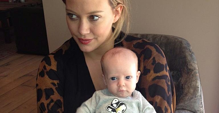 Hilary Duff e  Luca - Reprodução/Twitter