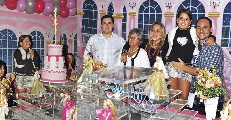 A dupla João Paulo e Fábio festeja aniversário da filha de criação, a atriz mirim Ana Karolina, com a avó e irmã, Letícia, em SP. Com bolo de três camadas, a estrelinha canta Parabéns. - Fábio Miranda