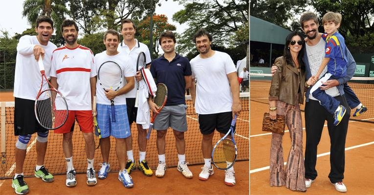 Mark Philippoussis, Sergi Bruguera, Luigi Baricelli, Thomas Enqvist, Fabrice Santoro e Mariano Puerta. O casal Suzana Alves e Flávio Saretta com o filho dele, Felipe - Cassiano de Souza