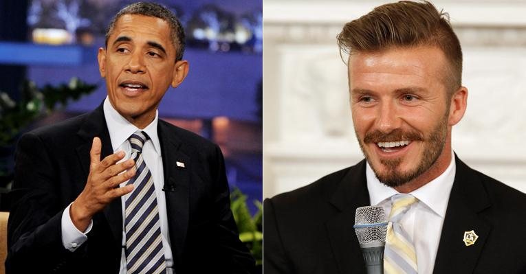 Barack Obama e David Beckham - Getty Images