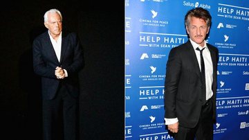 Giorgio Armani e Sean Penn: jantar beneficente em Cannes - Getty Images