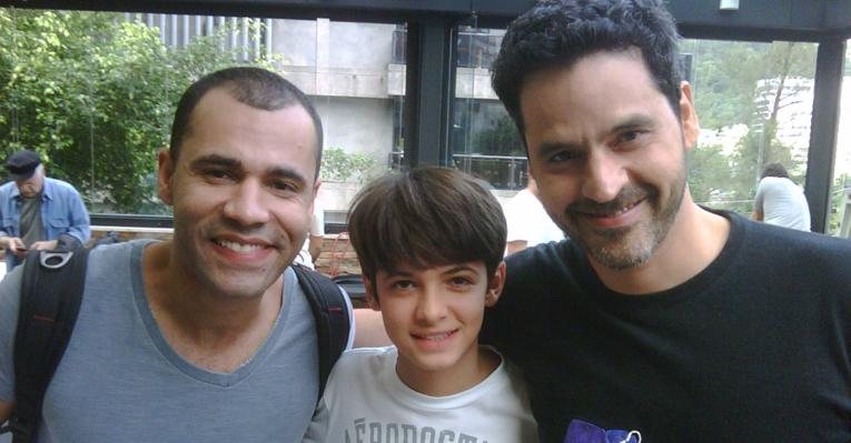 Rodrigo Santana, Eduardo Melo e Bruno Garcia no set de filmagens do filme 'De Pernas pro Ar 2' - Divulgação