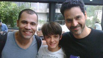 Rodrigo Santana, Eduardo Melo e Bruno Garcia no set de filmagens do filme 'De Pernas pro Ar 2' - Divulgação