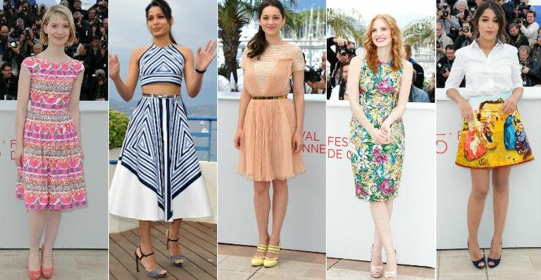 Mia Wasikowska, Freida Pinto, Marion Cotillard, Jessica Chastain e Leila Bekhti - Getty Images