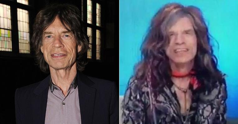 Mick Jagger imita Steven Tyler no 'Saturday Night Live' - Getty Images; Reprodução