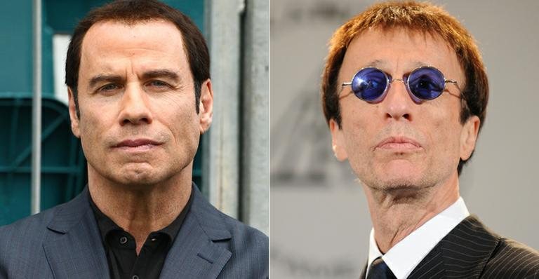 John Travolta e Robin Gibb - Getty Images