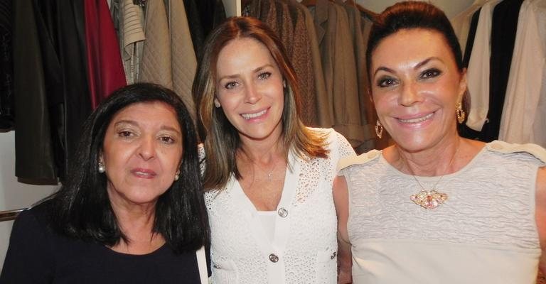 Em SP, Betty Szafir e Gigi Monteiro prestigiam o open house fashion de Lucia Maluf.