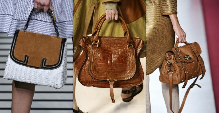 Bolsa Silvana, da Fendi, a Marcie, da Chloé, e a Alexa, da Mulberry - Marcio Madeira