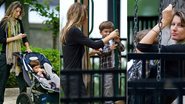 Gisele Bündchen e seu herdeiro Benjamin em agradável tarde no parque - Grosby Group