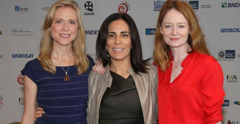 As atrizes Tracy Middendorf, Gloria Pires e Miranda Otto em coletiva no Rio - Roberto Filho/ AGNews