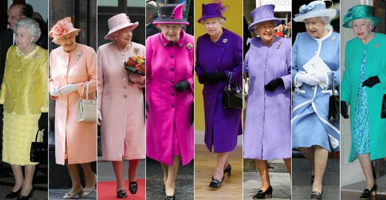 Os looks coloridos da Rainha Elizabeth II - Getty Images