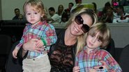 Danielle Winits com os filhos Guy e Noah - Roberto Filho/AgNews