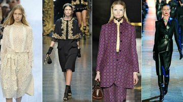 Tendências da temporada outono/ inverno: trama vintage (Chloé), barrocaria (Versace), caleidoscópio (Miu Miu) e couro couture (Yves Saint Laurent) - Marcio Madeira