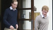 William e Harry após visita ao avô no hospital - Splash News