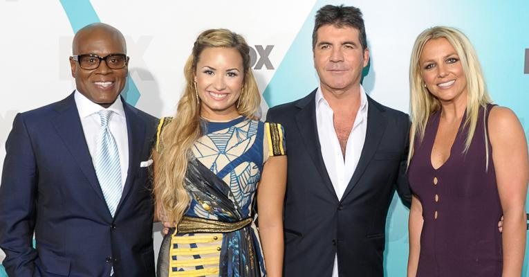 L.A. Reid, Demi Lovato, Simon Cowell e Britney Spears, jurados do 'X-Factor' - Getty Images