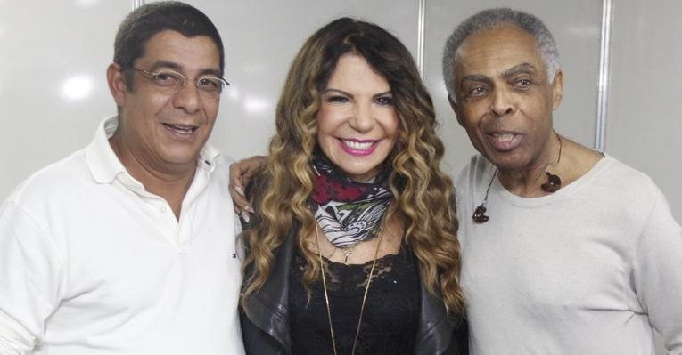 Zeca Pagodinho, Elba Ramalho e Gilberto Gil no São João Carioca 2012 - Felipe Assumpção / AgNews