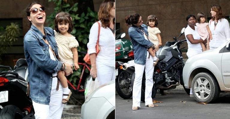 Giovanna Antonelli em dia de passeio com as filhas gêmeas - Wallace Barbosa/AgNews