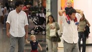 Felipe Camargo passeia com o filho Antônio no Rio - Marcus Pavão / AgNews