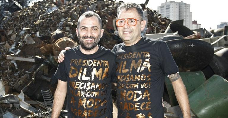 Alberto Hiar, da Cavalera,  e o diretor geral da SPFW Paulo Borges - Vagner Campos