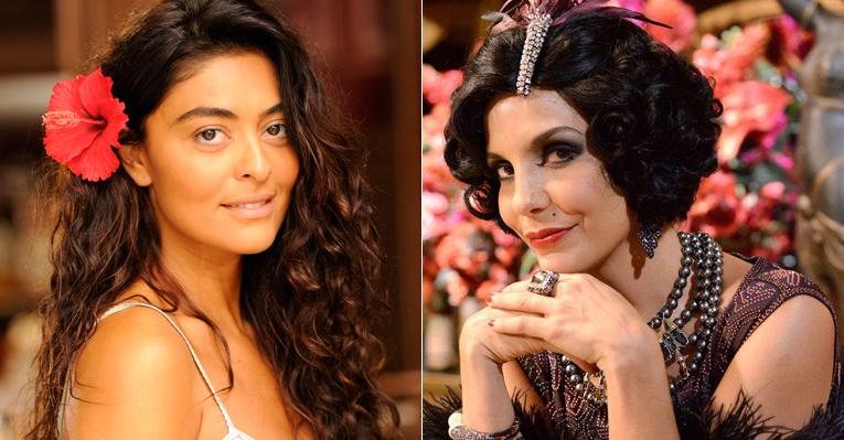 Juliana Paes e Ivete Sangalo em fotos de divulgação da novela 'Gabriela' - Divulgação