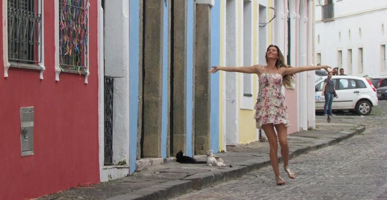 Gisele Bündchen em Salvador - Twitter/Reprodução