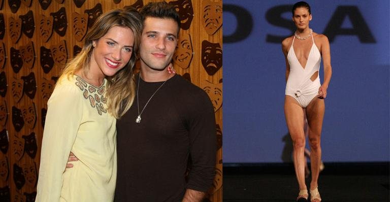 Bruno Gagliasso e a ex, Giovanna Ewbank; Carol Francischini em desfile no Brasil - AgNews / Arquivo