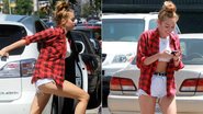 Miley Cyrus passeia com shorts curtíssimo em Los Angeles - Grosby Group