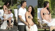 Ao lado do marido, o ator Brian Austin Green, atriz Megan Fox mostra ‘barrigão’ no Havaí - Reprodução/Grosby Group