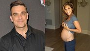 Robbie Williams e Ayda Field - Getty Images e Reprodução