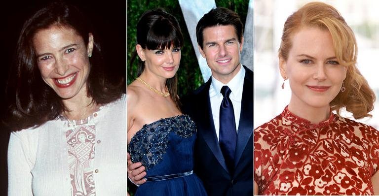 Mimi Rogers, Katie Holmes com Tom Cruise e Nicole Kidman - Getty Images