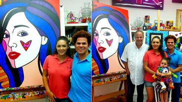 Tânia Mara ganha quadro de Romero Britto - Reprodução / Twitter