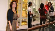 Fátima Bernardes tira foto com fãs durante passeio em shopping - Daniel Delmiro/AgNews