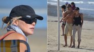 Na companhia do namorado Martin Mica, a estrela Sharon Stone curte praia em Florianópolis - Paula Di Pietro Dias Martins