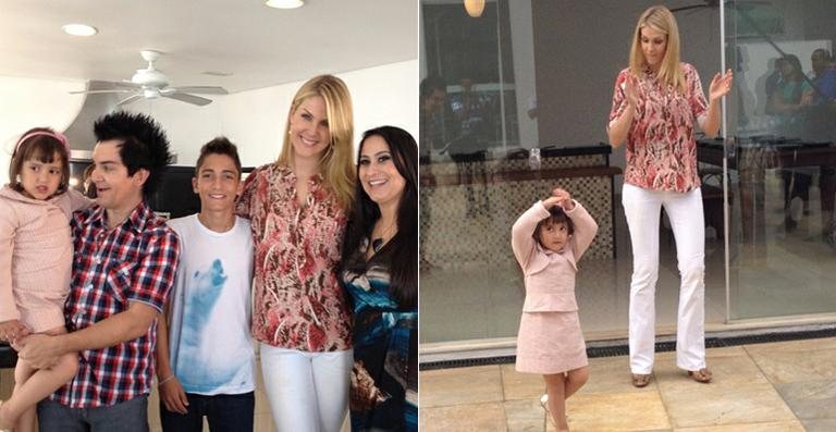 Ana Hickmann com a família de Regis Danese - Reprodução / Twitter