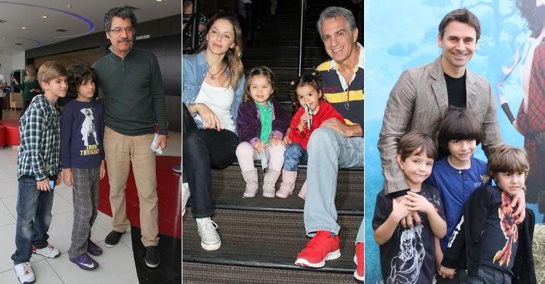 Famosos levam seus filhos ao cinema no Rio - Roberto Filho / AgNews