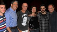 Hugo Bonemer, William Bonner, Marcos Caruso, Fátima Bernardes, Erom Cordeiro e José Wilker - Daniel Delmiro / AgNews