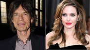 Mick Jagger e Angelina Jolie viveram um affaire de dois anos - Fotomontagem