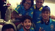 Marcelo, Thiago Silva, Alexandre Pato e Neymar - Reprodução/Twitter