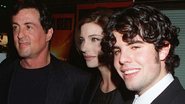 Sage Stallone; ao fundo, seu pai, Sylvester Stallone - Getty Images