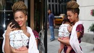 Com Blue Ivy nos braços, Beyoncé desfila novo visual - Grosby Group