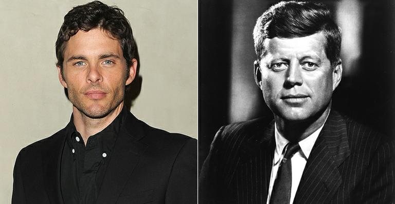 James Marsden e John F. Kennedy - Getty Images; Foto Oficial