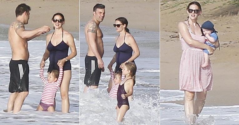 Jennifer Garner e Ben Affleck levam filhos a praia em Porto Rico - Grosby Group