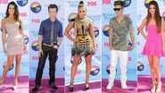 Lea Michele, Chris Colfer, Demi Lovato, Justin Bieber e Selena Gomez - Getty Images