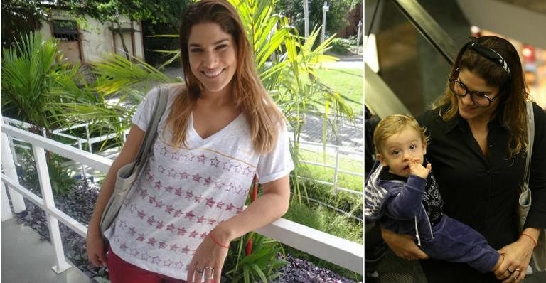 Priscila Fantin e o filho, Romeo - Divulgação/ Rede Globo e Photo Rio News