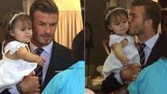 Harper Seven é paparicada pelo pai David Beckham - Grosby Group