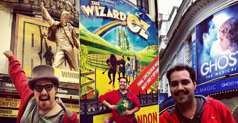 Tiago Abravanel faz maratona de musicais em Londres, Inglaterra - Reprodução / Instagram