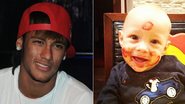 Neymar e o filho, Davi Lucca - Francisco Cepeda / AgNews; Reprodução / Instagram